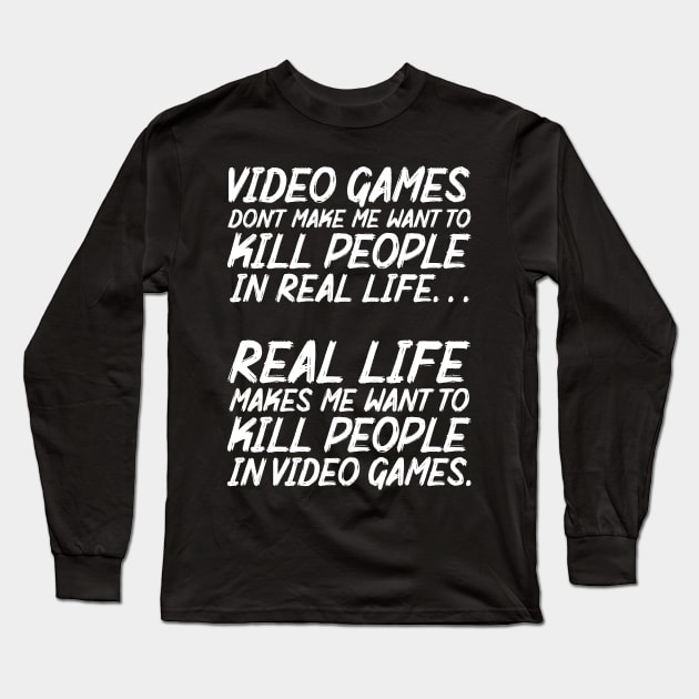 Real Life and Real Life Long Sleeve T-Shirt by zellaarts